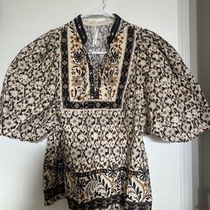 Anthropologie vintage style boho top